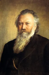 Portret van Johannes Brahms, 1891